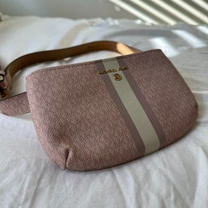 MK Pink/White/Gold Everywhere Belt Bag